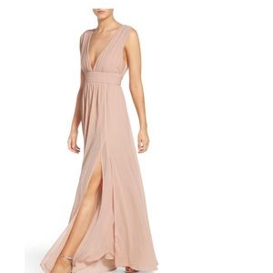 LuLu’s Heavenly hues blush maxi dress  - Small